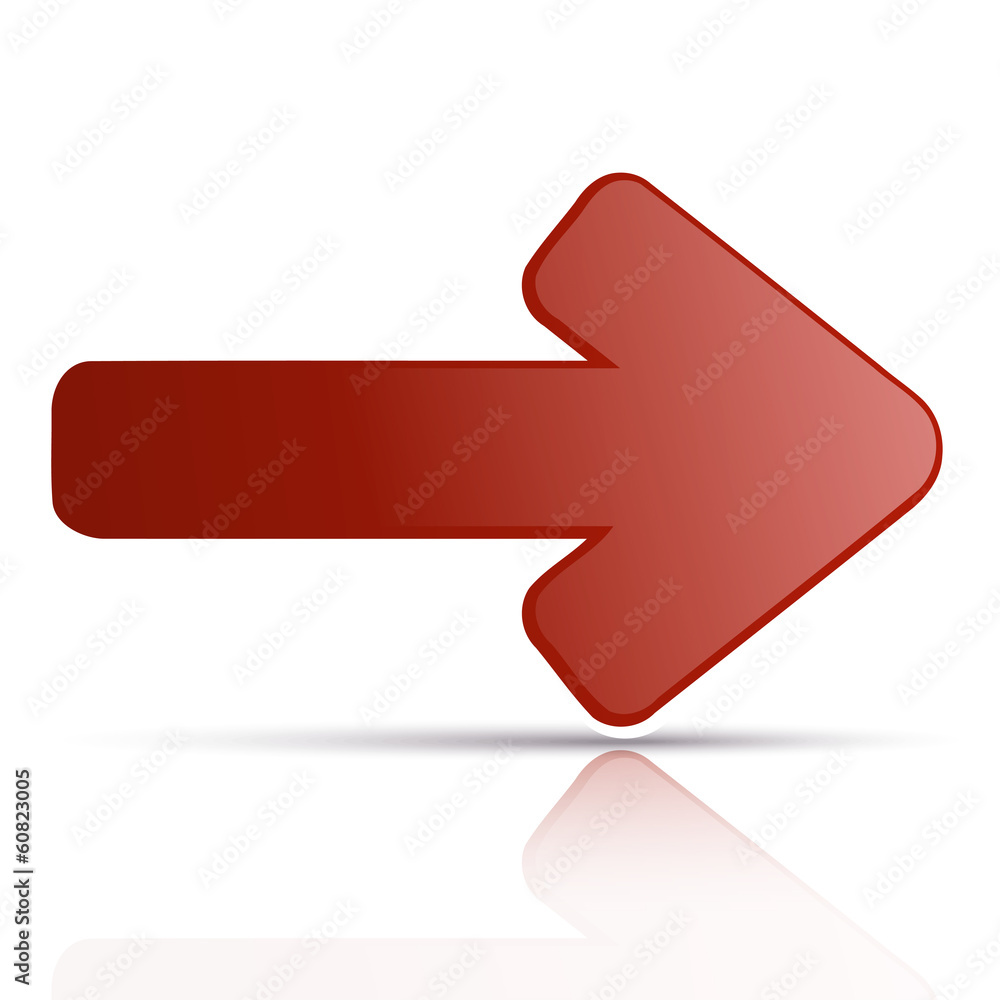 Vector red ares on a white background with reflection Vector red ares on a white background with reflection