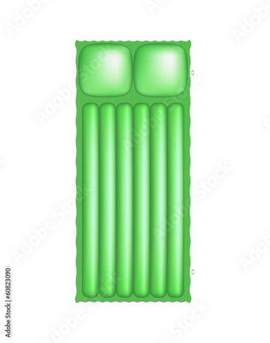 Air mattress in light green design