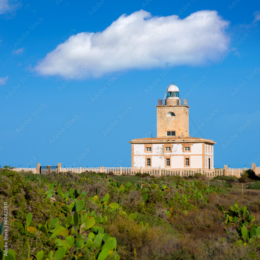 Tabarca island Lighthouse in Alicante Spain Tabarca island Lighthouse in Alicante Spain