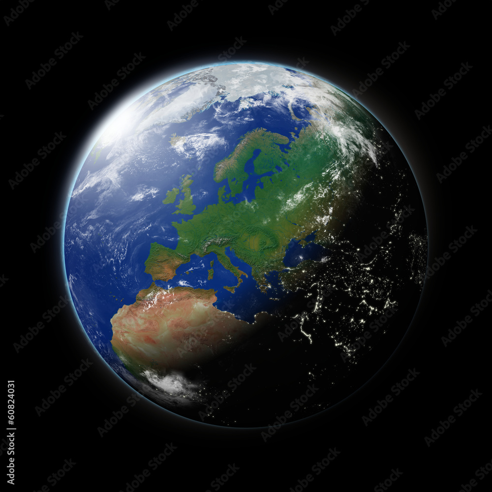 Europe on planet Earth Europe on planet Earth