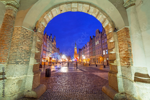 The Green Gate in old town of Gdansk, Poland