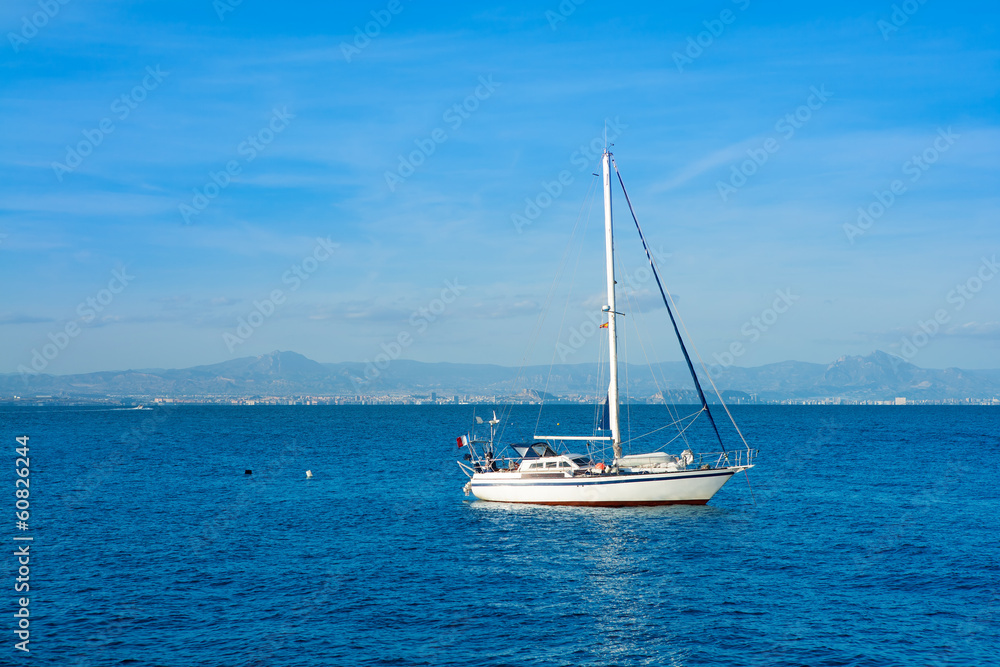 Tabarca islands boats in alicante Spain