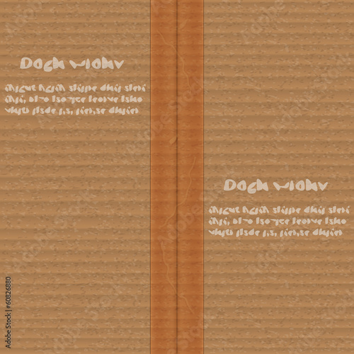 cardboard taped with tape