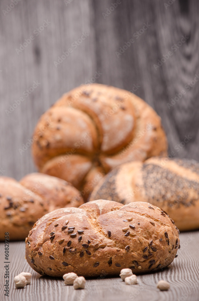 Bread with seeds Bread with seeds
