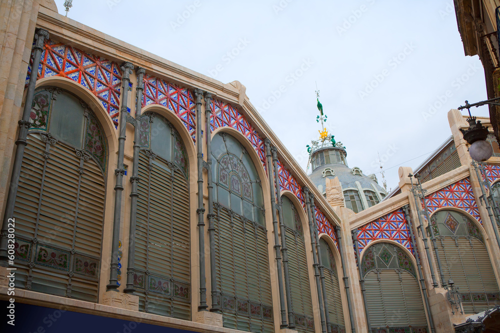 Obraz premium Mercado Mercat Central market in Valencia Spain