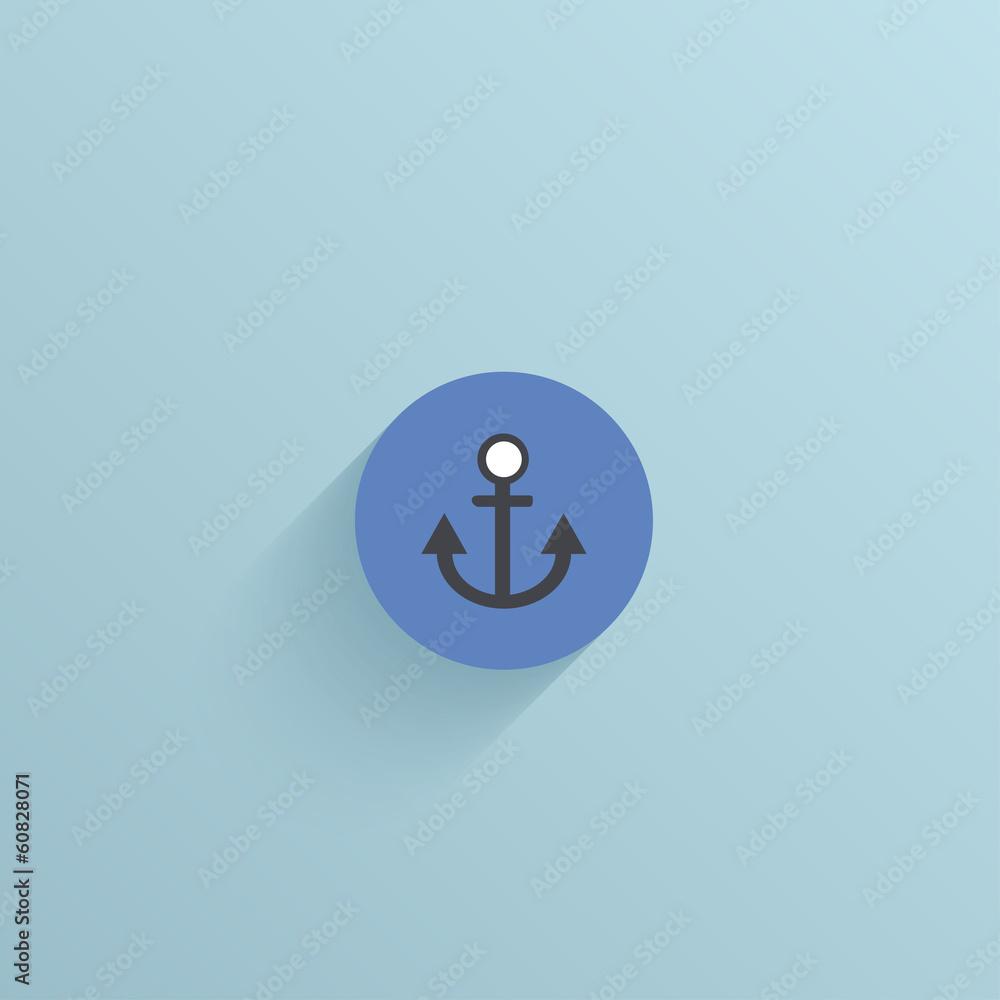 Vector flat circle icon on blue background. Eps10 Vector flat circle icon on blue background. Eps10