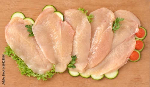 Foto Fette di petto di pollo