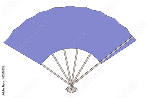 cartoon image of hand fan