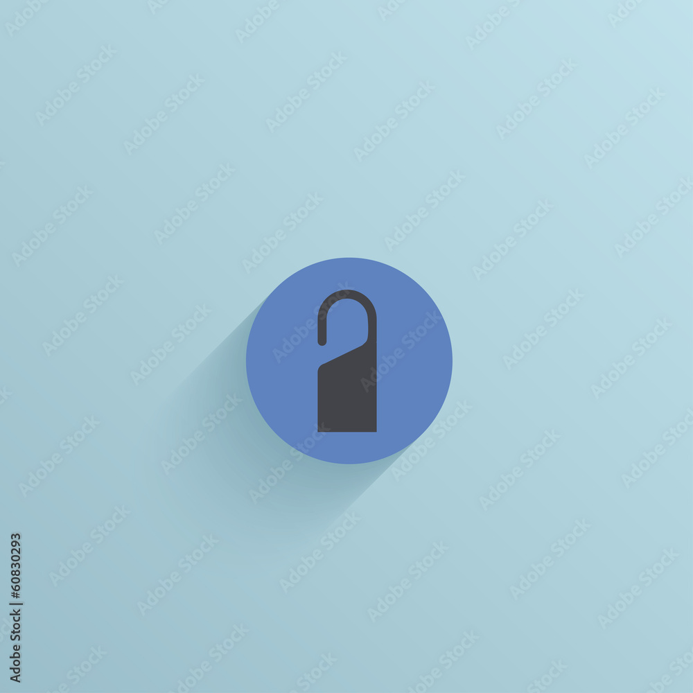 Vector flat circle icon on blue background. Eps10 Vector flat circle icon on blue background. Eps10
