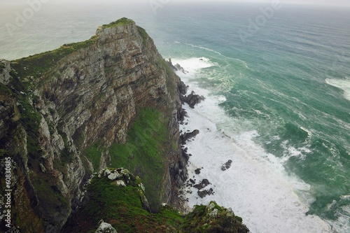 Cape of Good Hope in the foggy morning