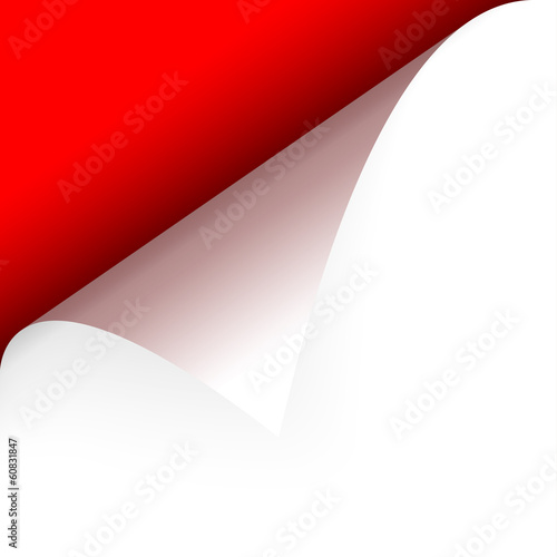 Papier Ecke oben links