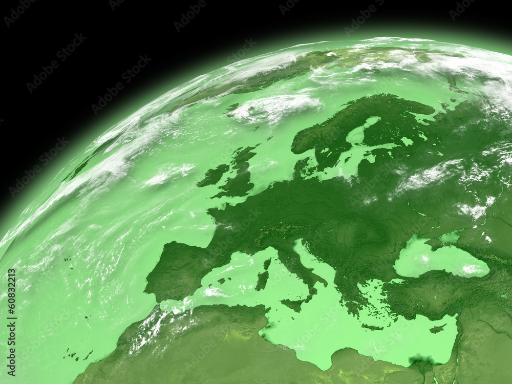 Europe on green Earth
