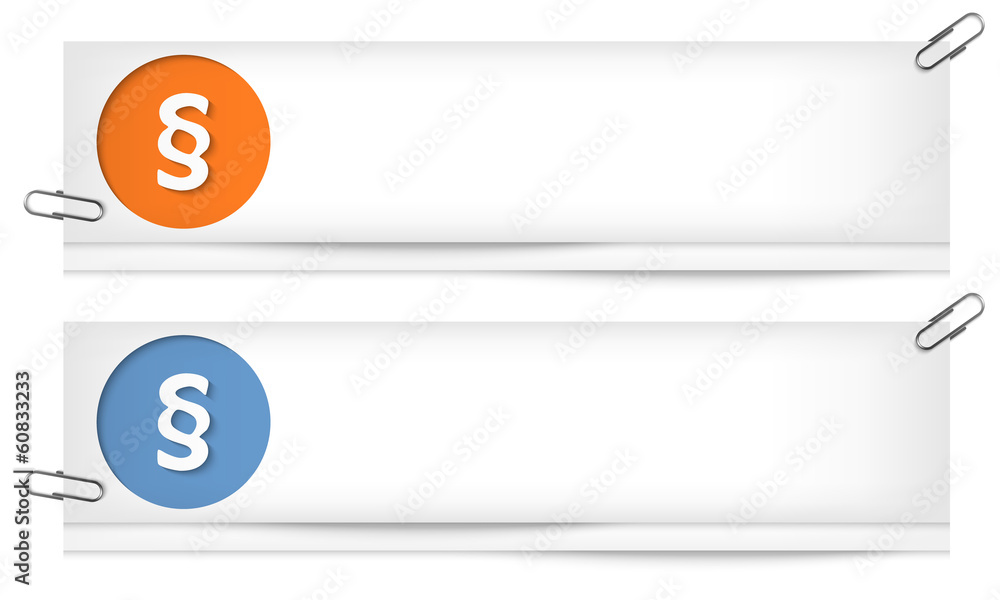 set of two blank banners with paragraph set of two blank banners with paragraph