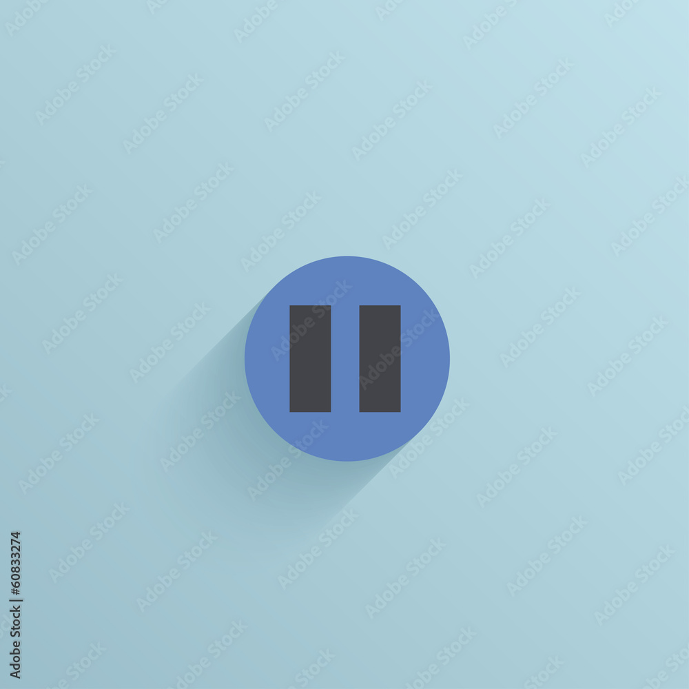 Vector flat circle icon on blue background. Eps10 Vector flat circle icon on blue background. Eps10