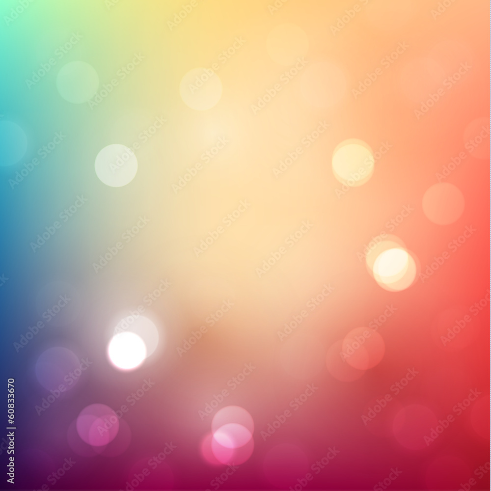 Colorful background with defocused lights