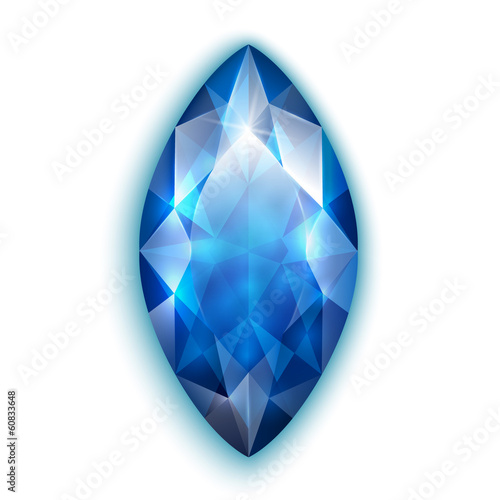 Marquise cut sapphire