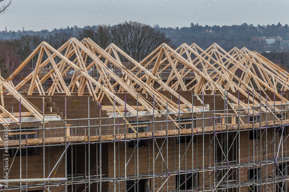 Wood house truss Wood house truss
