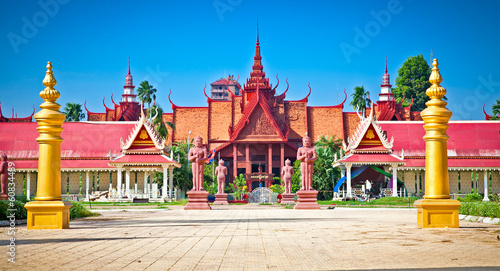 Entrance of National Museum, Phnom Penh, Cambodia.