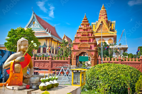 Wat Ounalom Pagoda, Phnom Penh, Cambodia. photo