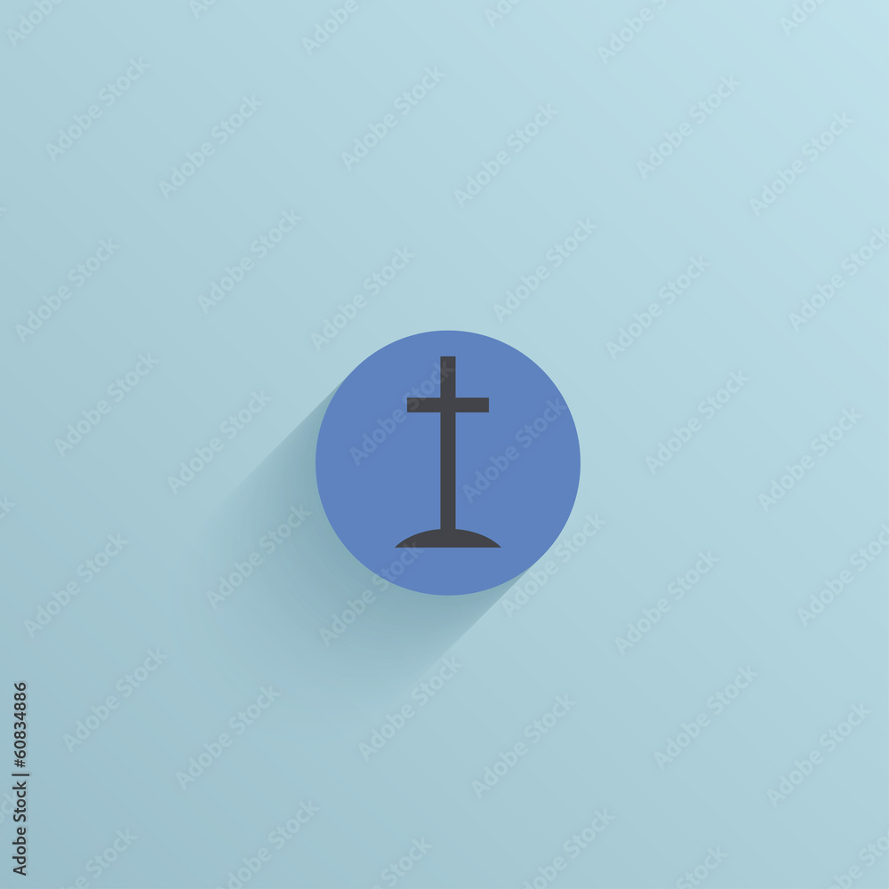 Vector flat circle icon on blue background. Eps10 Vector flat circle icon on blue background. Eps10
