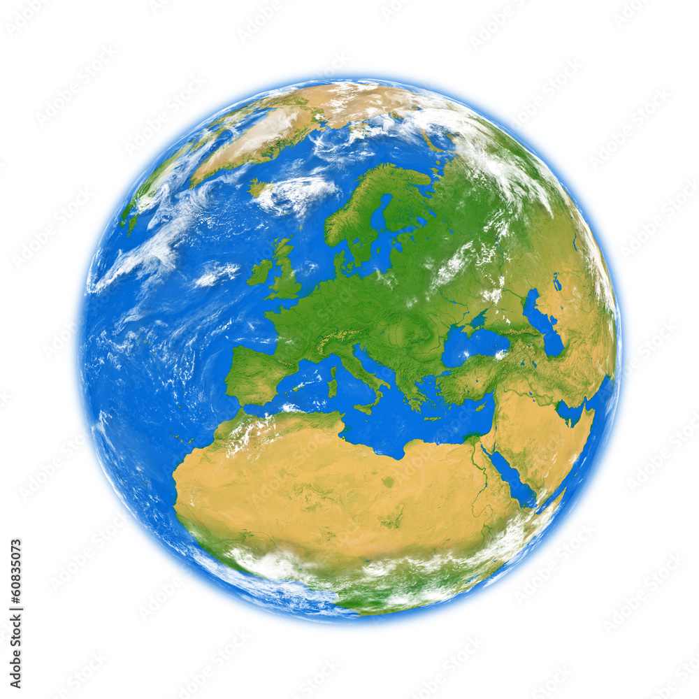 Obraz premium Europe on Earth