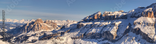 Winter mountains in Italian Alps