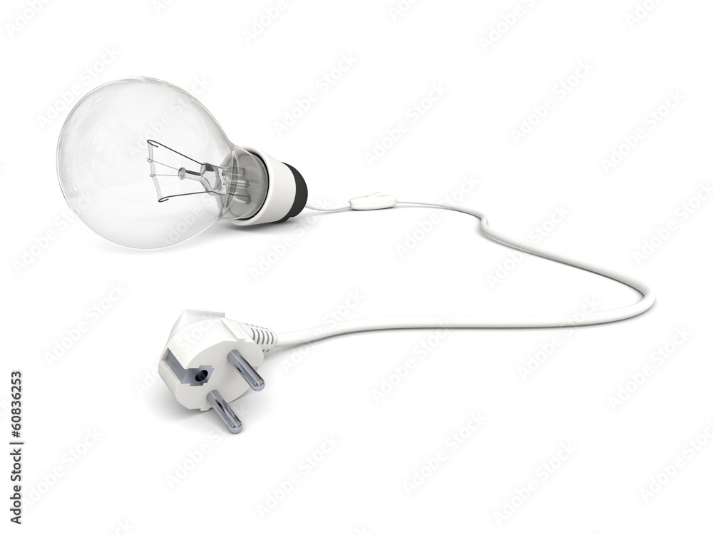 Obraz premium Unplugged lightbulb