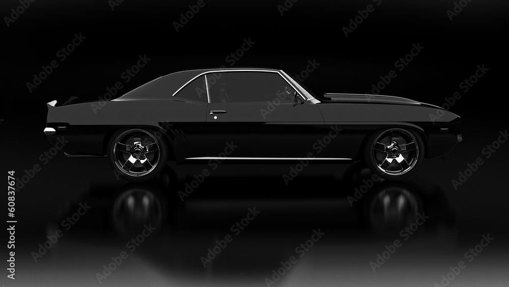 Vintage car black