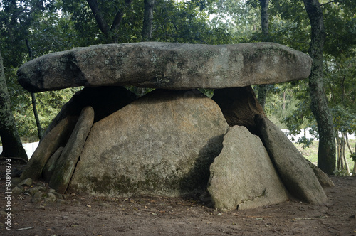 Dolmen de Axeitos (Ribeira, A Coruña) a pedra do mouro photo