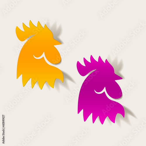 realistic design element: cock