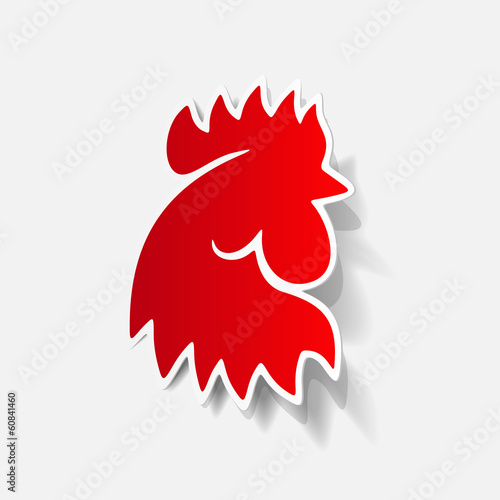 realistic design element: cock
