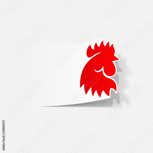 realistic design element: cock
