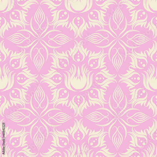 vector seamless damask pattern