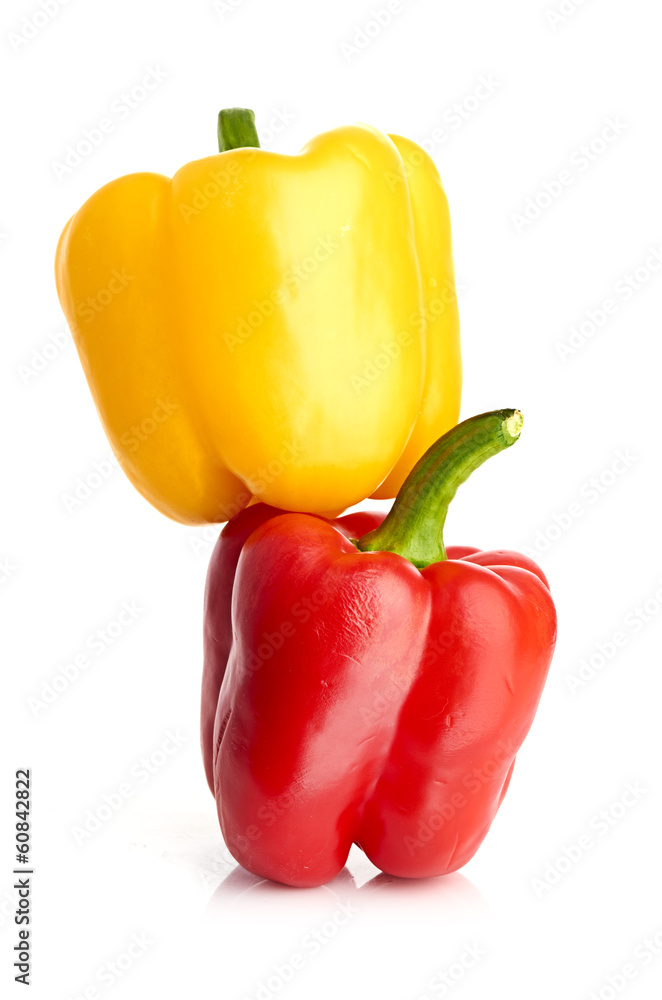 Red and yellow sweet pepper