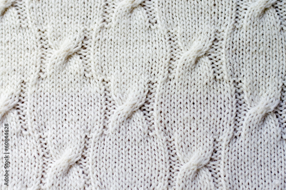 Obraz premium Detail of woven handicraft knit sweater