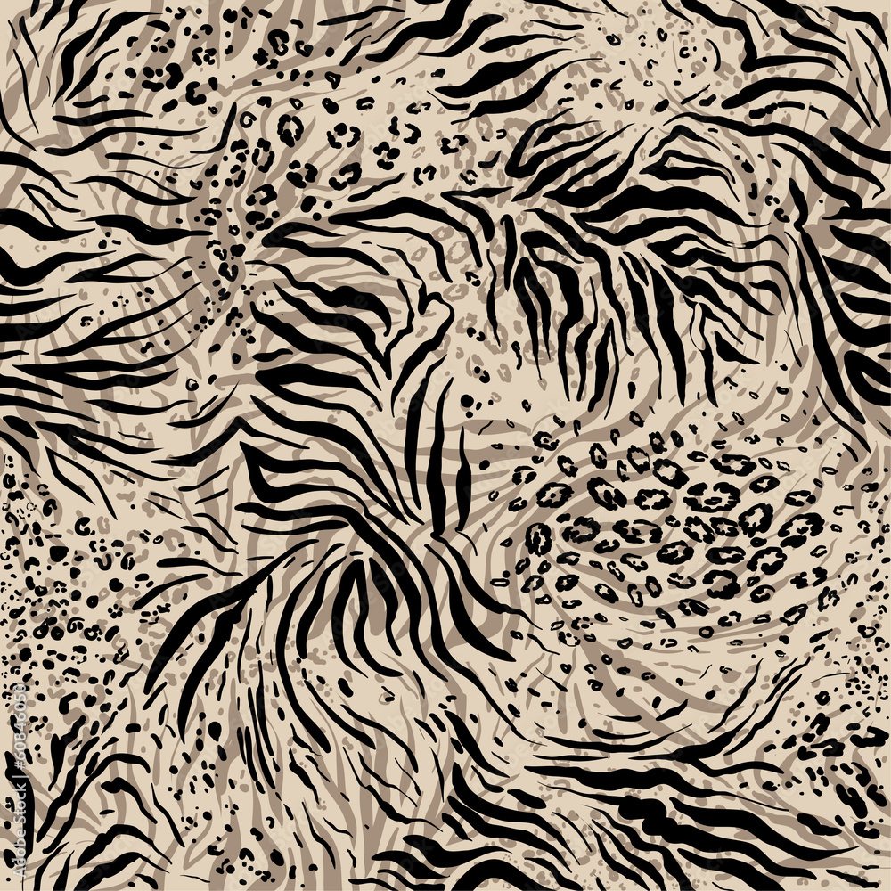 Foto Abstract repeating animal pattern