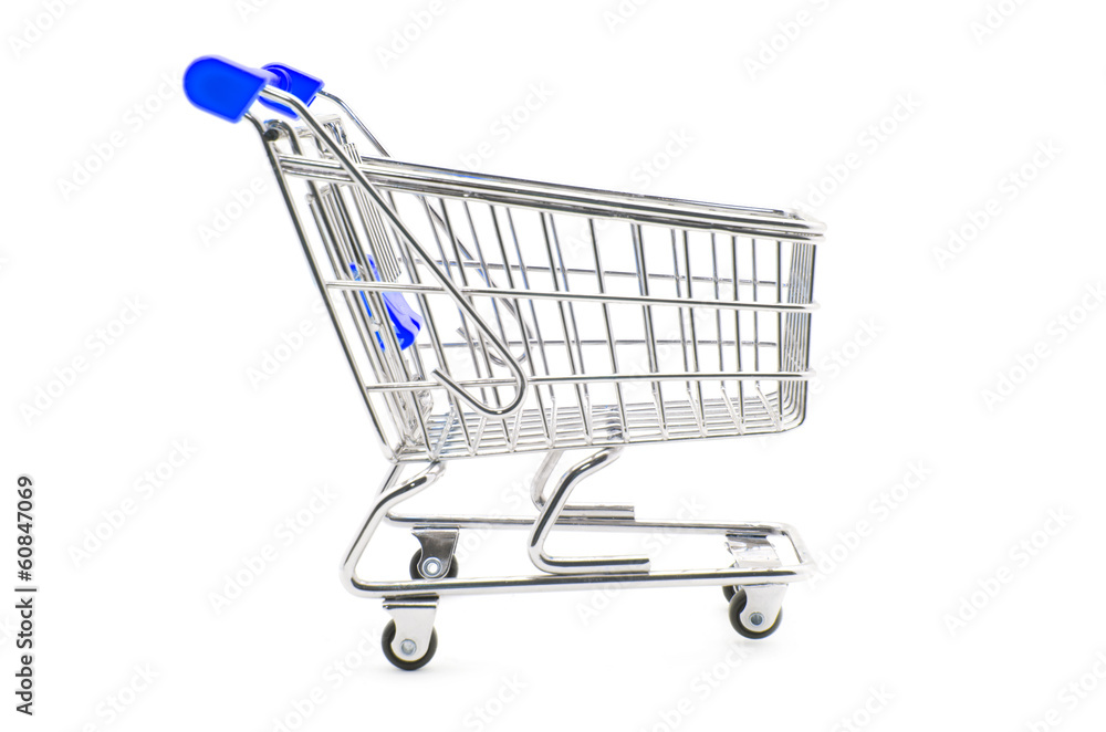 shopping cart isolated on white shopping cart isolated on white