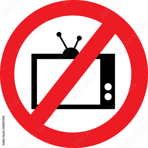 No tv sign