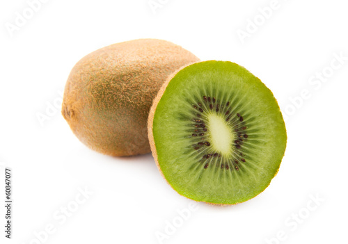 kiwi over white background