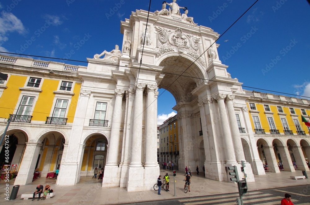 Obraz premium place du commerce à Lisbonne