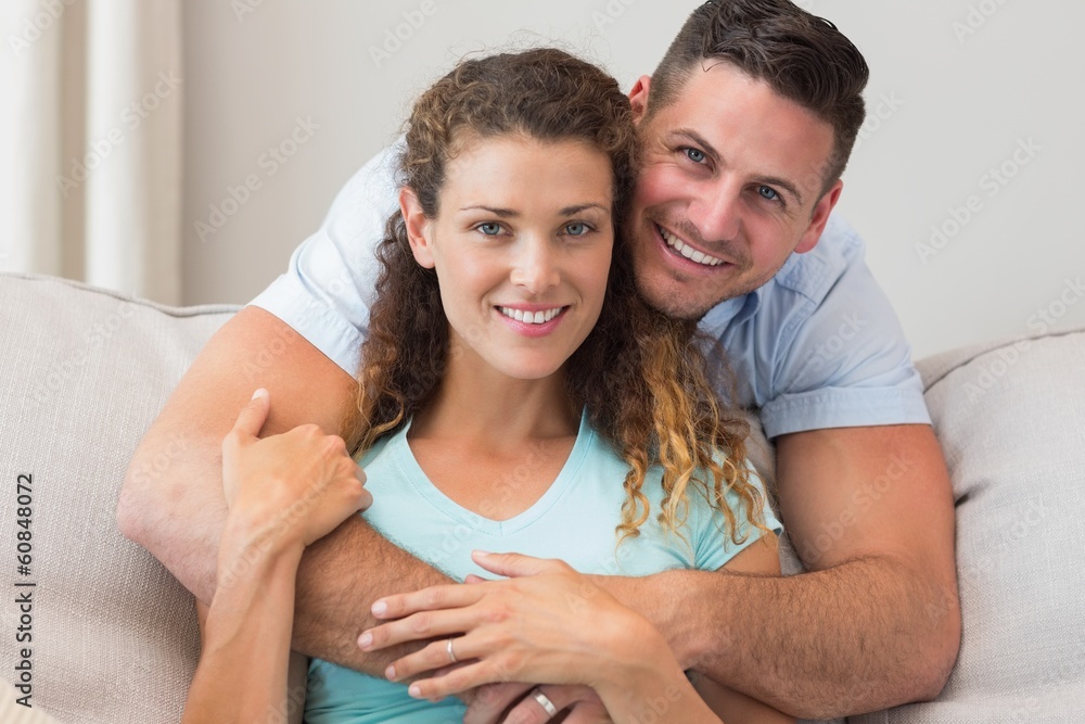 Portrait of loving couple at home Portrait of loving couple at home