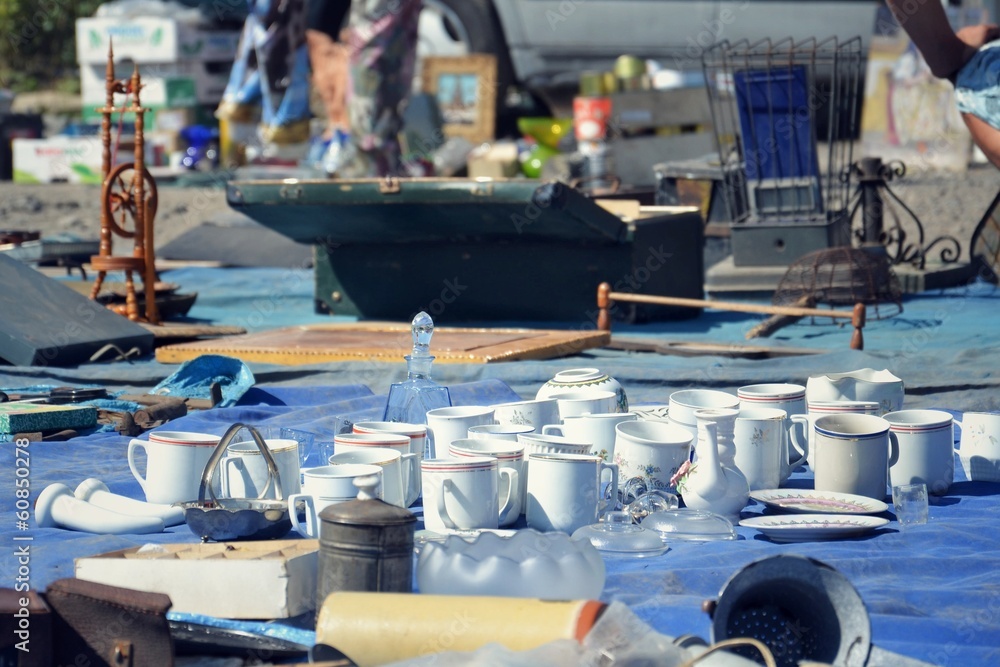 Fototapeta premium Flea market in Prague