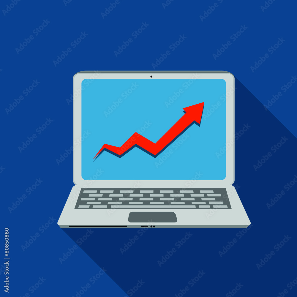 Computer Busness Flat Icon Vector Illustration Computer Busness Flat Icon Vector Illustration