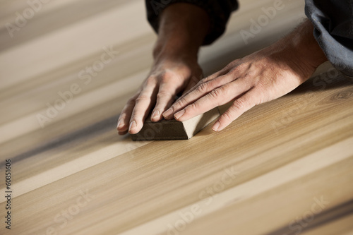 Bilde på lerret Carpenter at work