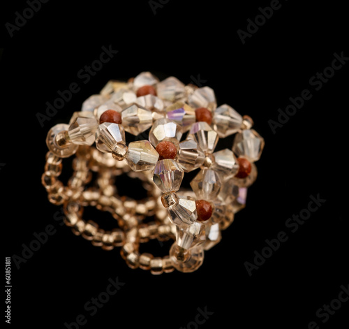 Crystal cluster ring