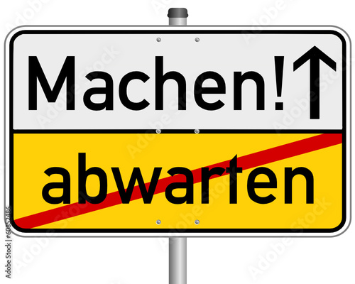 Machen abwarten handeln zögern  #140129-svg03