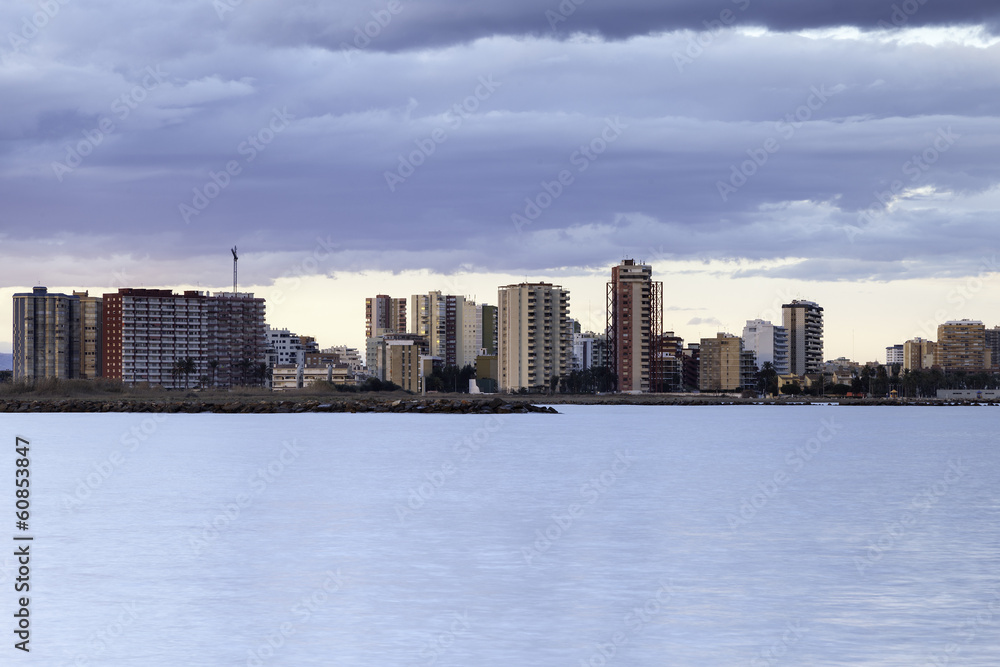 Mediterranean village at the seaside