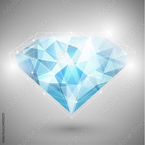 Abstract diamond schematic