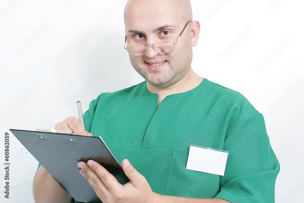Doctor on an isolated white background Doctor on an isolated white background