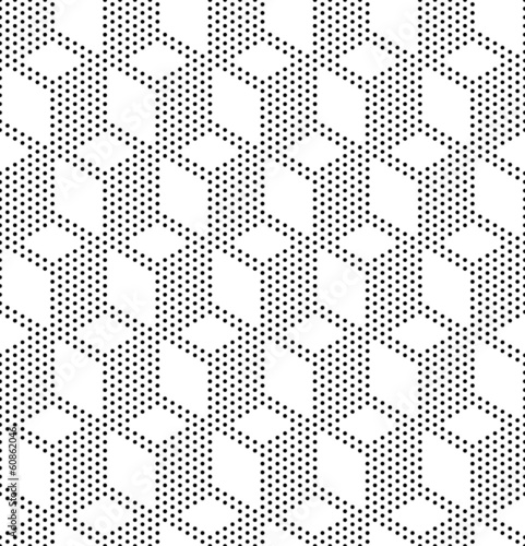 Seamless Monochrome Geometric Background